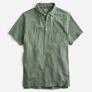 J.Crew Olive Green Short Sleeve Polo Shirt Size Medium